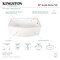 Aqua Eden Alcove Bathtubs, 60 L, 37 W, White, Acrylic VTDR603222R - alternate 2